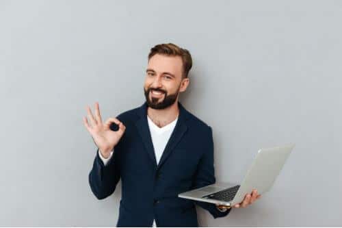 Man happy after knowing the reasons to sell his used hard drives