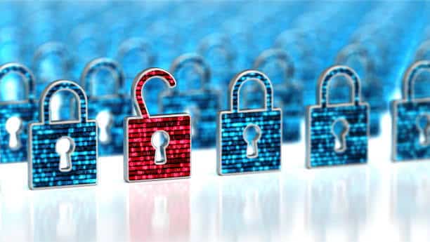 locks showing data security